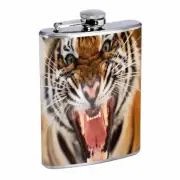 Tiger Em1 Flask 8oz Stainless Steel Hip Drinking Whiskey