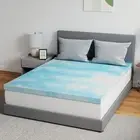 Memory Foam Mattress Topper King - 2 Inch Cooling Gel Infused Memory Foam | S...
