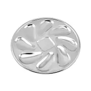 Seafood Plate Multipurpose Food Grade Oyster-shaped Grooves 8 Slots Rust Resistance Oyster Serving Plate for Dining Room
