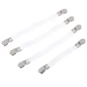 4x Ironing Board Cover Clip Fasteners Tight Fit Elastic Brace Ties Straps GrY NN