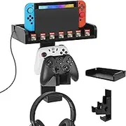 ikkle Wooden Headset Wall Mount PlayStation Accessories Holder