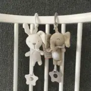 Soft Infant Cot Stroller Mobile Hanging Rattle TeetherToys Baby Rabbit Elephant