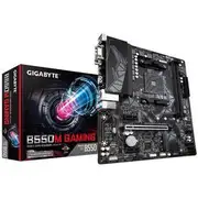 GIGABYTE B550M Gaming AMD Ryzen M-ATX Motherboard 2xDDR4 4xSATA 1xM.2 RAID LAN 1xPCIEx16 HDMI DVI-D 6xUSB3.2 4xUSB2.0