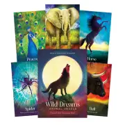WILD DREAMS ANIMAL ORACLE CARDS DECK AND GUIDEBOOK BLUE ANGEL K. S. WALDEN NEW