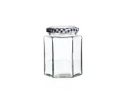 Hexagonal Jar 280ml Glass Twist Top Kilner Sustainable Storage Jam Preserves