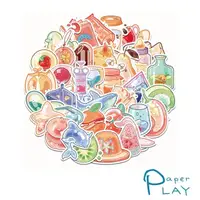在飛比找momo購物網優惠-【Paper Play】創意多用途防水貼紙-趣味卡通玻璃小物
