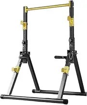 TT-YED Foldable Pull-Up Power Tower, Strength Training Parallel Bars, Height Adjustable, 800Kg Load-Bearing, Heavy Duty Metal Multi-Function Fitness Equipment, Suitable for Home Gym