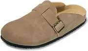 [PepStep] Slide Sandals for Women/Cork Sole/Canvas Knot Bow/Womens Slides/Sandals for Women