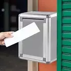 Metal Suggestion Box with Key Lock Voting Ballot Box Key Lock Mailbox Donation
