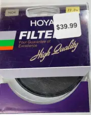 72mm Genuine Hoya ND4 ND 4 Lens filter 72 mm Neutral Density ND4X ND 4X Japan