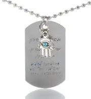 Road blessing Spiritual Necklace protected relief Jewelry evil eye hamsa Pendant