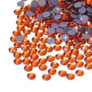 2880 Pcs Hotfix Rhinestones Flatback Crystal Glass Gems SS8 2.5mm,Orange