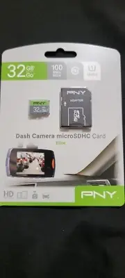 New PNY 32GB Dash Camera MicroSDHC Card Memory Card P-SDU32GU185DAC-GE