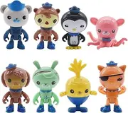 The Octonauts Figures Cake Decoration Figurine Happy Birthday Party Supplies Cake Decorations Cupcake Figurines for Girl Women Birthday Baby Shower Party 8Pcs