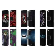 OFFICIAL THE DARK KNIGHT GRAPHICS LEATHER BOOK CASE FOR APPLE iPOD TOUCH MP3