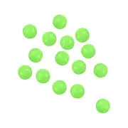 200Pcs 7mm Dia Round Soft Plastic Glow Fishing Beads Tackle Tool, Green