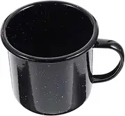Abaodam Vintage Enamel Coffee Cup Thickened Portable Mug for Camping Outdoor Activities and Everyday Use Enamel Tea and Wine Cup for Friends and Family