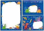Letter Pad with Envelope for Kids Dinosaur Dinosaur Writing Paper Set (A5 Pad with 25 Sheets + 15 Envelopes)