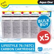 Aqua One LifeStyle 76 Carbon Cartridge 167c BULK BUY 5pk (25167c)