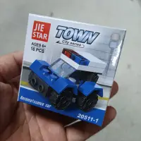 在飛比找蝦皮購物優惠-Ax7 滿$200出貨 警車 積木 迷你小積木 警用車  警