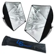 LSP [2-Pack] 20"x28" / 50x70cm Photo Video Studio Light Lamp Bulb Tube Soft Box
