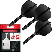 Target K-Flex Integrated Dart Flights and Shafts, No.6 Flight, Set of 3