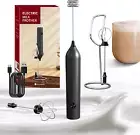 Milk Frother Rechargeable Handheld Electric 3 Speed Adjustable, Coffee Frother S