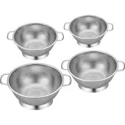Colander Bowl Stainless Steel Mesh Micro-Perforated Strainer Colander