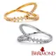 【BRILLMOND JEWELRY】鑽石線戒 18K金 交織鑽戒雙色選(18K金台 天然鑽石總重20分)