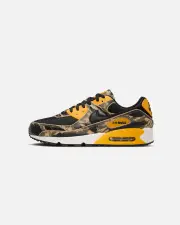 [Nike] Nike Air Max 90 Premium "Camo" Black/black-university Gold - Size 10 10 Black/Black