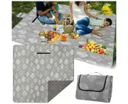 Waterproof Picnic Blanket 200x200 Outdoor Beach Blanket XXL Sand Free Beach Mat Camping Blanket Waterproof Outdoor Blanket Sand Blanket Picnic Mat wit