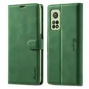 PU Leather Wallet Case for Samsung S21 Matte Flip Cover For Galaxy S21 - Green Samsung S21