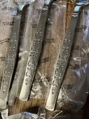 NOS Mid Century Ekco Dania Forks Spoon Knives Flatware Stainless Set MCM 47 Pc