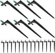 DECOMELODY 20Pcs Adjustable Misting Nozzle for Lawn Irrigation Refraction Sprinkler Heads for Garden Watering Compatible with Drip Irrigation Systems
