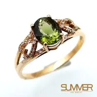 在飛比找momo購物網優惠-【SUMMER寶石】天然碧璽18K金戒指 0.8ct(KG-