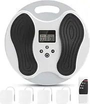EMS Foot Massager, Electronic Muscle Stimulator with 4 TENS Unit Muscle Stimulator Pads for Neuropathy Feet Nerve Electric Foot Massager
