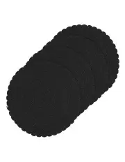 [Ladelle] Fleur Placemat 4 Pack in Black