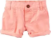 Carter's Baby Girl Cuffed Twill SHorts