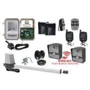 Gate Automation Kit. APC Low Voltage Gate Opener, Wireless Push Button Switches