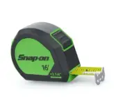Snap On tools GREEN SAE Tape Measure back magnet TPM16 Fractions Auto Brake NEW!