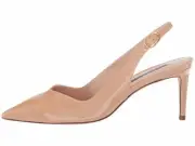 Stuart Weitzman Edith 70 Nude Patent Slingback Heels N5941 Size 9.5 N