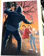 Freddy Krueger’s Tales of Terror #2: Fatal Games original art book illust Tor 95