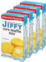 Jiffy Muffin Mix, Corn, 8.5 oz [4-Boxes] - USA SELLER -