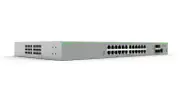 Allied Telesis 24-port 10/100TX stackable switch with 4 x 100/1000X SFP uplink/stacking ports. AU Power Cord.