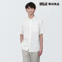 在飛比找momo購物網優惠-【MUJI 無印良品】男亞麻水洗短袖襯衫(共4色)