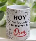 Religious Mug “Hoy Me Levante En Las Manos de Dios”