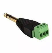 1/4 Inch TRS Male to Screw Terminal Adapter
