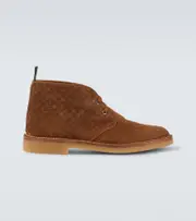 [Gucci] Gucci GG suede ankle boots AU 9.5 brown