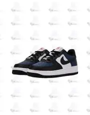 Kids Nike Air Force 1 Low GS Navy Blue White Black HJ9201-400 Shoe Trainer