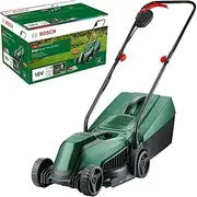 Bosch Home & Garden 18V Cordless Lawn Mower Without Battery, Cutting Width: 32 cm, Cut Height 20-60mm, Compact Storage and Ergonomic Design (EasyMower 18V-32-200). Made in Europe